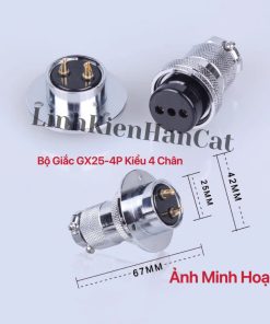 Bộ Giắc GX25-4P Kiểu 4 Chân