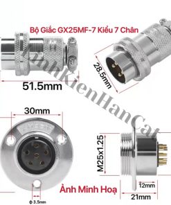 Bộ Giắc GX25MF-7 Kiểu 7 Chân