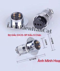 Bộ Giắc GX25-9P Kiểu 9 Chân