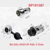 Bộ Giắc GX25-3P Kiểu 3 Chân