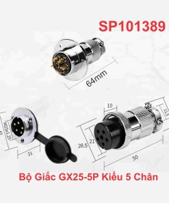 Bộ Giắc GX25-5P Kiểu 5 Chân