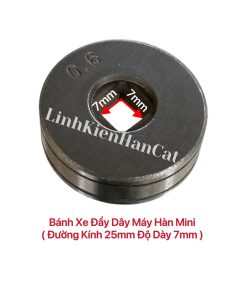 Bánh Xe Đẩy Dây Máy Hàn Mini ( 25x7mm )