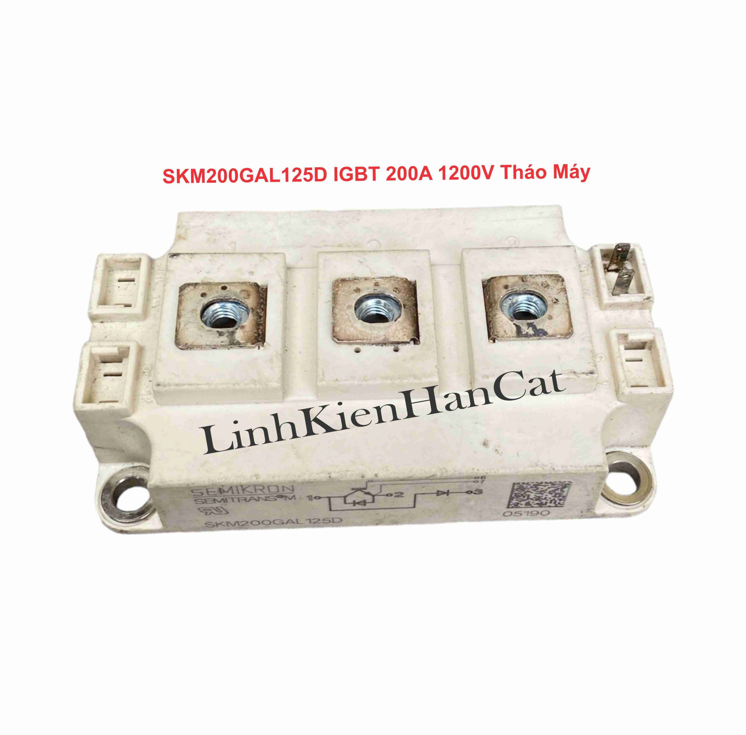 SKM200GAL125D IGBT 200A 1200V Tháo Máy