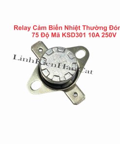 Relay Cảm Biến Nhiệt Thường Đóng 75 Độ Mã KSD301 10A 250V