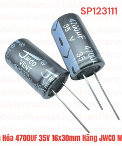 Tụ Hóa 4700UF 35V 16x30mm Hãng JWCO Mới