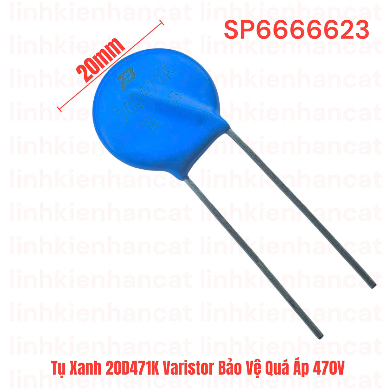 Tụ Xanh 20D471K Varistor Bảo Vệ Quá Áp 470V Tụ Xanh 20D471K Varistor Bảo Vệ Quá Áp 470V