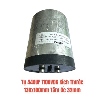 Tụ 440UF 1100VDC Kích Thước 130x100mm Tâm Ốc 32mm
