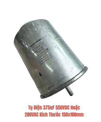 Tụ Điện 375uF 550VDC Hoặc 280VAC Kích Thước 150x100mm
