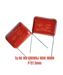 Tụ Đỏ 1KV CBB105J 105K 1000V P=27.5mm