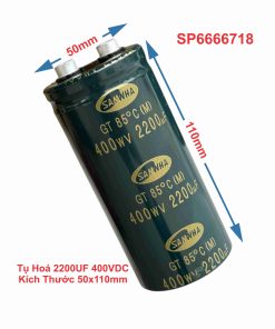 Tụ Hoá 2200UF 400VDC Tháo Máy 50x110mm