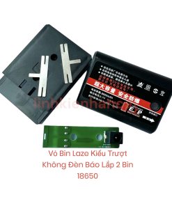 Vỏ Bin Laze Kiểu Trượt Không Đèn Báo Lắp 2 Bin 18650