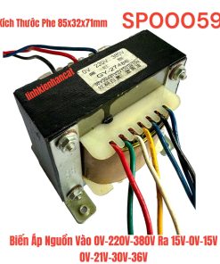 Biến Áp Nguồn Vào 0V-220V-380V Ra 15V-0V-15V 0V-21V-30V-36V
