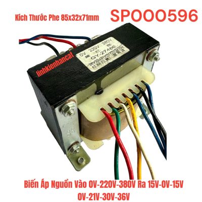 Biến Áp Nguồn Vào 0V-220V-380V Ra 15V-0V-15V 0V-21V-30V-36V