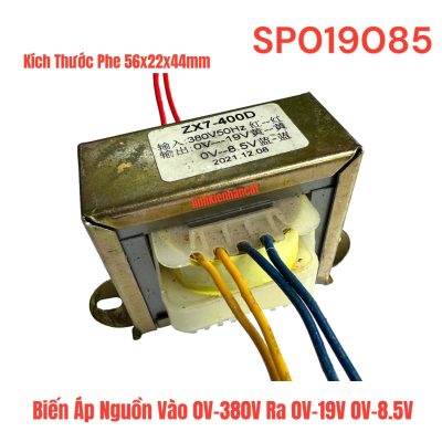 Biến Áp Nguồn Vào 0V-380V Ra 0V-19V 0V-8.5V