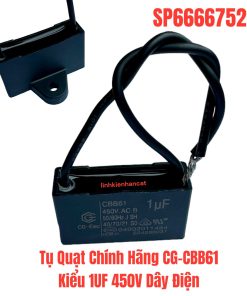 Tụ Quạt Chính Hãng CG-CBB61 Kiểu 1UF 450V Dây Điện