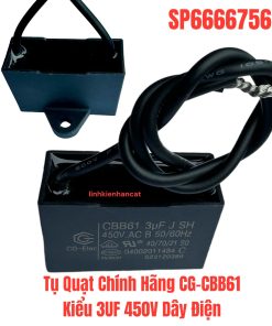 Tụ Quạt Chính Hãng CG-CBB61 Kiểu 3UF 450V Dây Điện