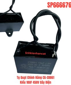 Tụ Quạt Chính Hãng CG-CBB61 Kiểu 10UF 450V Dây Điện