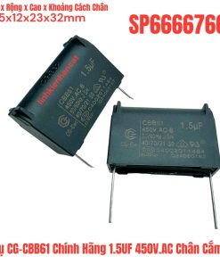Tụ CG-CBB61 Chính Hãng 1.5UF 450V.AC Chân Cắm