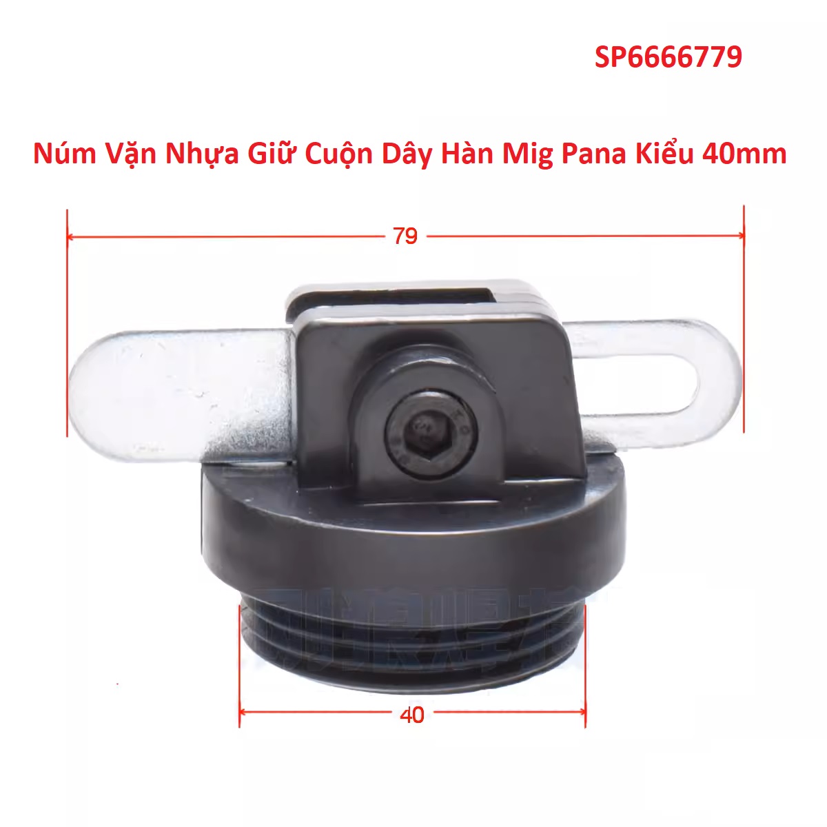 Núm Vặn Nhựa Giữ Cuộn Dây Hàn Mig Pana Kiểu 40mm Núm Vặn Nhựa Giữ Cuộn Dây Hàn Mig Pana Kiểu 40mm