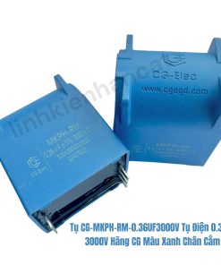 Tụ CG-MKPH-RM-0.36UF3000V Tụ Điện 0.36uf 3000V Hãng CG Màu Xanh Chân Cắm