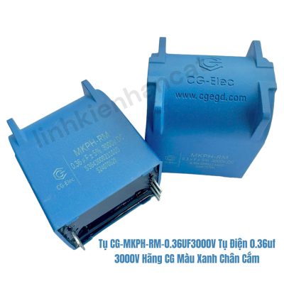 Tụ CG-MKPH-RM-0.36UF3000V Tụ Điện 0.36uf 3000V Hãng CG Màu Xanh Chân Cắm