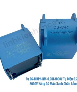 Tụ CG-MKPH-RM-0.3UF3000V Tụ Điện 0.3uf 3000V Hãng CG Màu Xanh Chân Cắm