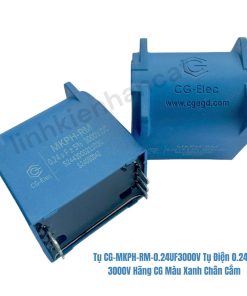 Tụ CG-MKPH-RM-0.24UF3000V Tụ Điện 0.24uf 3000V Hãng CG Màu Xanh Chân Cắm