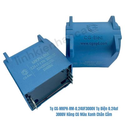 Tụ CG-MKPH-RM-0.24UF3000V Tụ Điện 0.24uf 3000V Hãng CG Màu Xanh Chân Cắm
