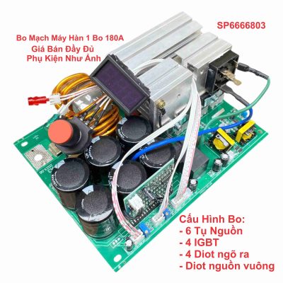 Bo Mạch Máy Hàn 1 Bo 180A Kiểu 4 IGBT 6 Tụ Và Diot Nguồn Vuông