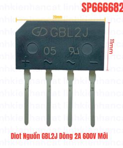 Diot Nguồn GBL2J Dòng 2A 600V Mới