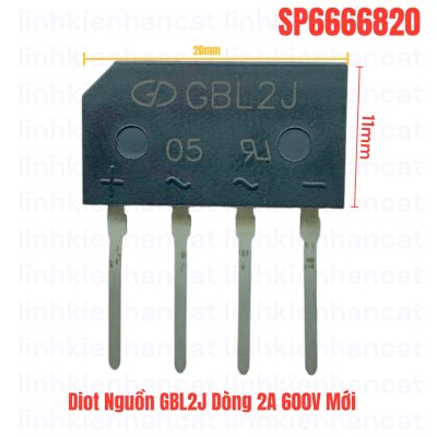 Diot Nguồn GBL2J Dòng 2A 600V Mới