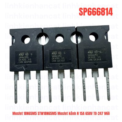 Mosfet 18N65M5 STW18N65M5 Mosfet kênh N 15A 650V TO-247 Mới