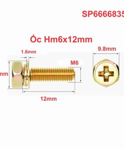 Ốc HM6x12mm