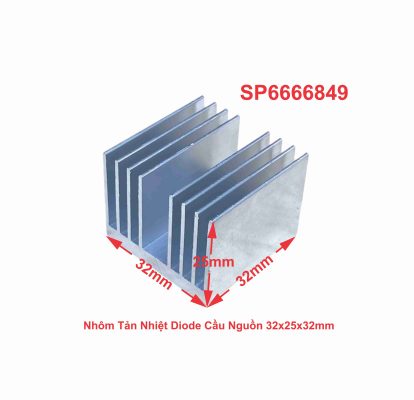 Nhôm Tản Nhiệt Diode Cầu Nguồn 32x25x32mm