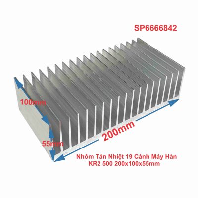 Nhôm Tản Nhiệt Máy Hàn KR2 500 200x100x55mm