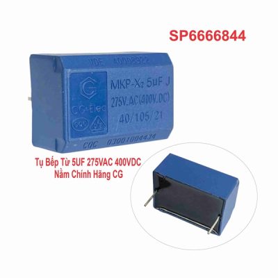 Tụ Bếp Từ 5UF 275VAC 400VDC Nằm Chính Hãng CG