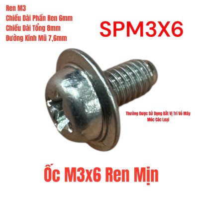 Ốc M3x6 Ren Mịn 1kg