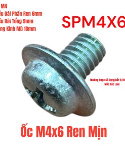 Ốc M4x6 Ren Mịn 1kg