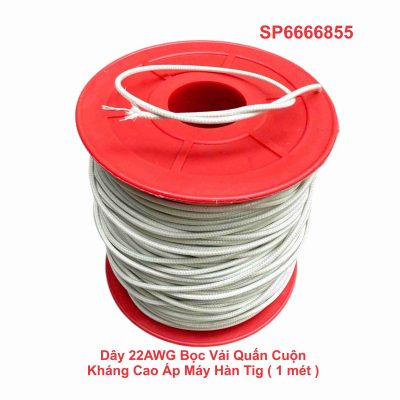 Dây 22AWG Bọc Vải Quấn Cuộn Kháng Cao Áp Máy Hàn Tig ( 1 mét )