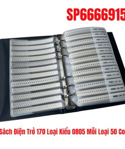Sách Điện Trở 170 Loại Kiểu 0805 Mỗi Loại 50 Con