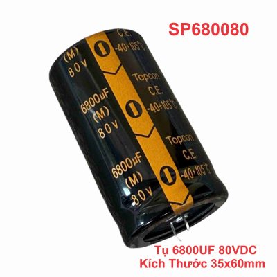 Tụ 6800UF 80VDC Kích Thước 35x60mm