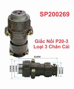 Giắc Nối P20-3 Loại 3 Chân Cái