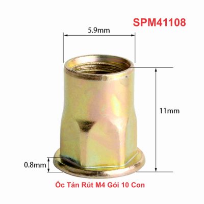 Ốc Tán Rút M4 Gói 10 Con