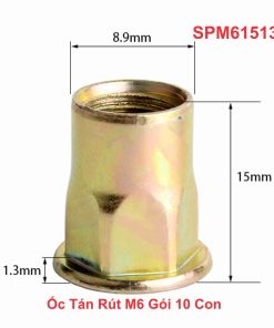 Ốc Tán Rút M6 Gói 10 Con