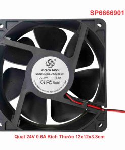 Quạt 24V 0.6A Kích Thước 12x12x3.8cm