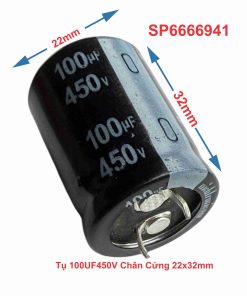 Tụ 100UF450V Chân Cứng 22x32mm