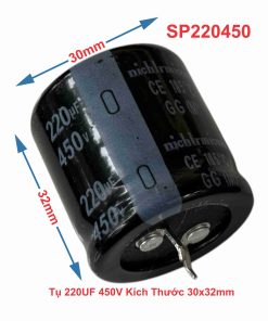 Tụ 220UF 450V Kích Thước 30x32mm