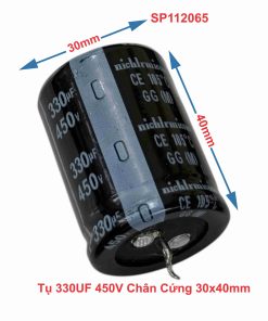 Tụ 330UF 450V Chân Cứng 30x40mm