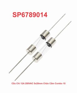 Cầu Chì 12A 250VAC 5x20mm Chân Cắm Combo 10