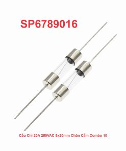 Cầu Chì 20A 250VAC 5x20mm Chân Cắm Combo 10